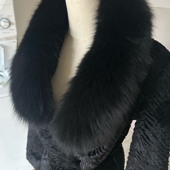 alice + olivia textured fur coat - Picture 2 of 7